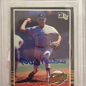 Phil Niekro Signed 1985 Donruss Highlights #50 Card Beckett Slabbed Auto HOF